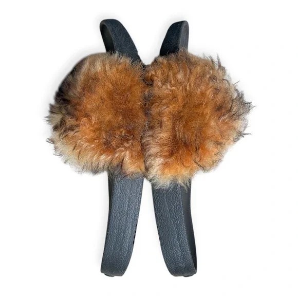 UGG Royale Camel Toscana Fur Fluffie Slide Slippers, sz 8 - Picture 5 of 11